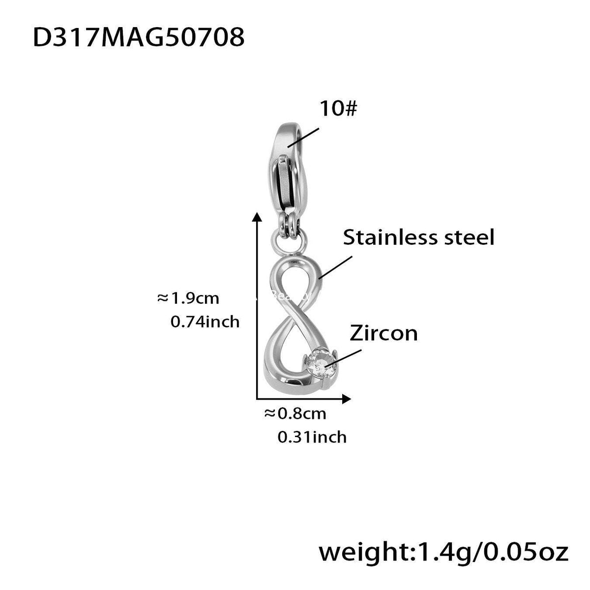 D관 - 스테인리스 스틸 DIY 다중 펜던트 팔찌 목걸이 [E670] 25.09-4