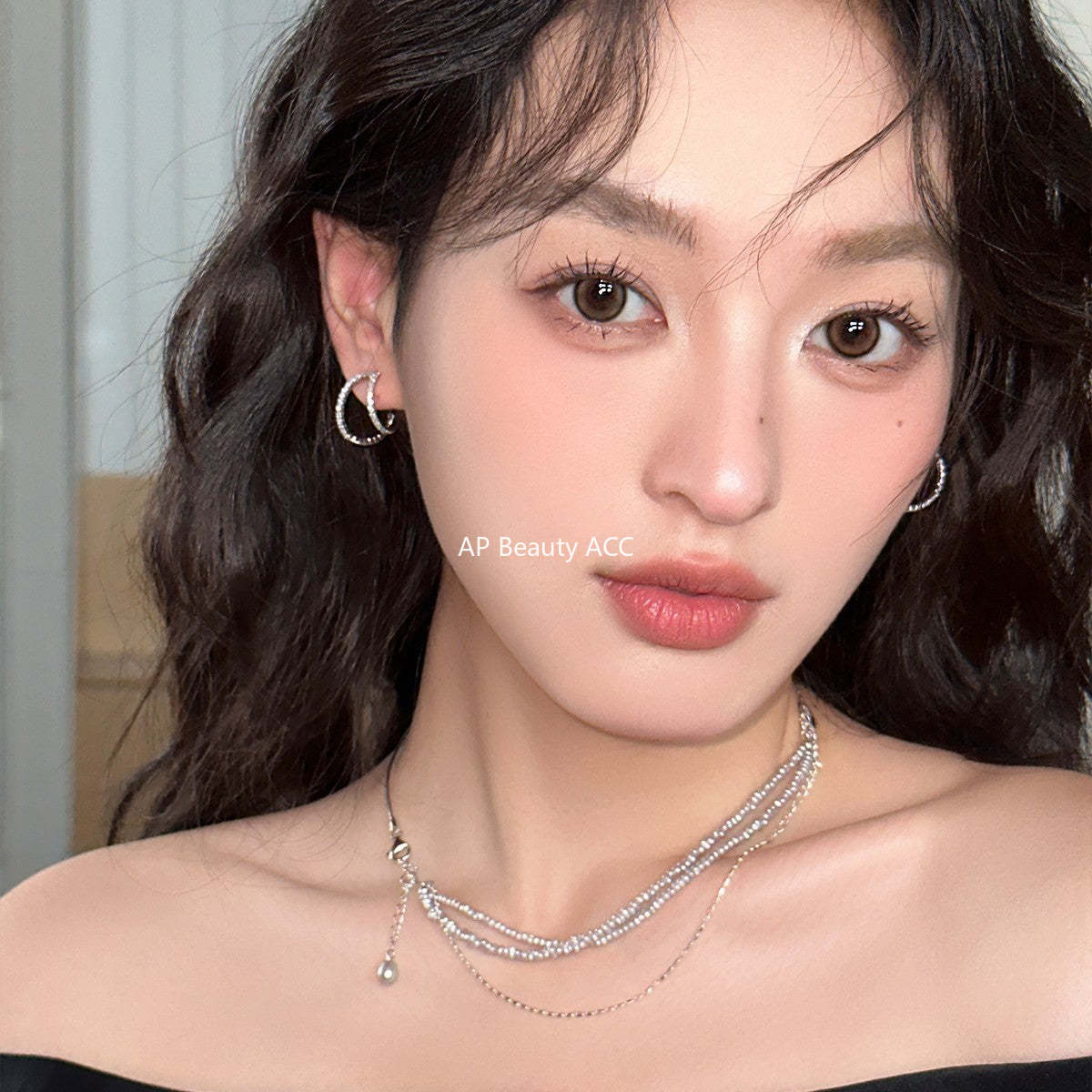 A관 - 925 은침 더블 라인 풀큐빅 스터드 귀걸이 [EH-4121] 25.10-5