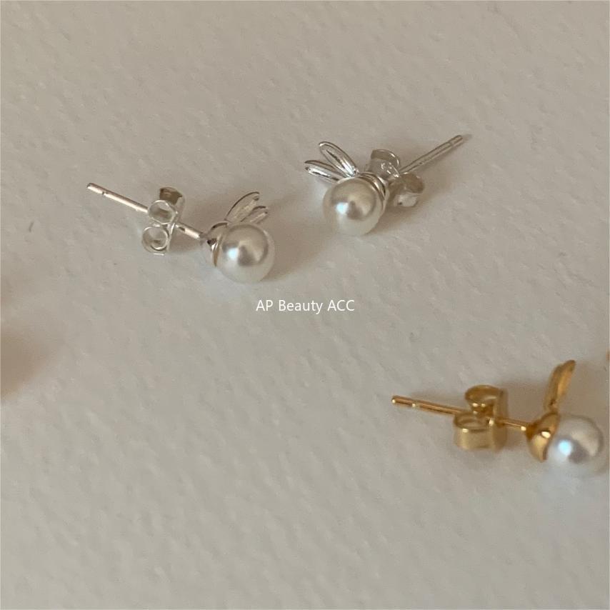 F관 - 925 실버 토끼 진주 귀걸이 [C1307] 24.05-1