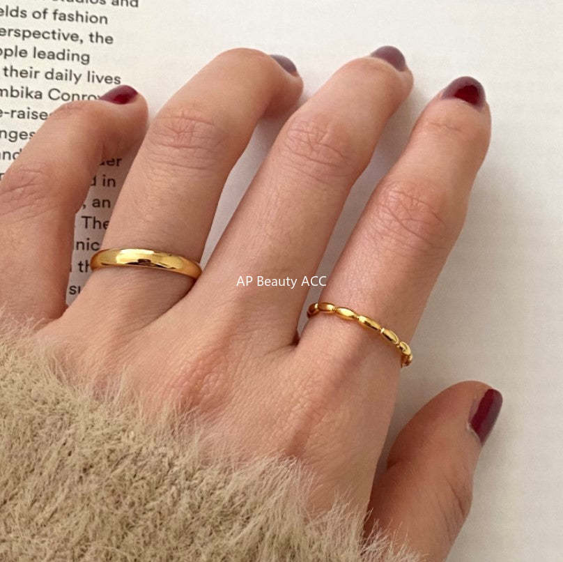 F관 - 925 실버 올리브 비즈 반지 [J1621] 25.12-1