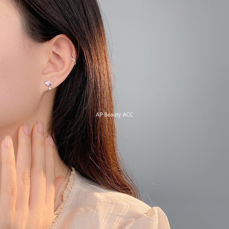 B관 - 925 실버 스타 앤 하트 귀걸이 [YC7728E-YC7734E] 24.03-4