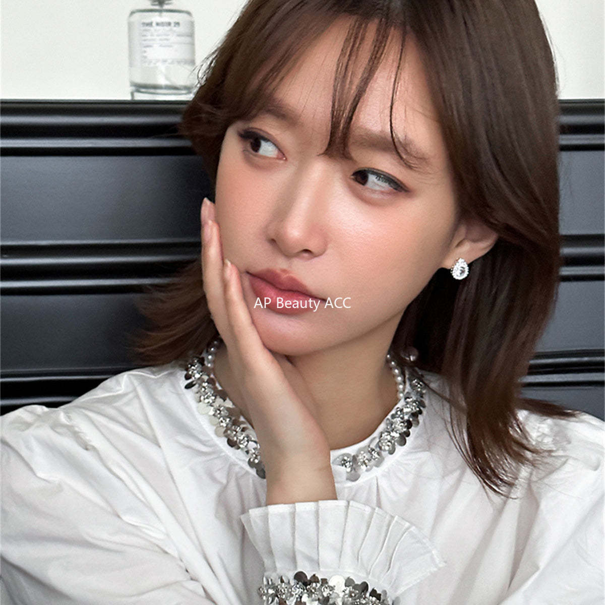 A관 - 물방울 큐빅 925 은침 귀걸이 [EH-3689] 25.07-2