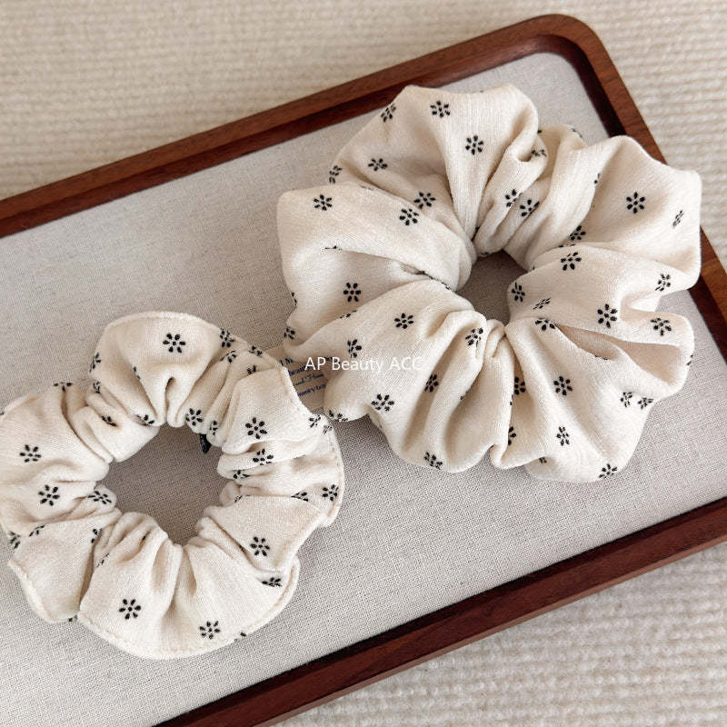 E관 - 코듀로이 미니 꽃무늬 프린팅 곱창 헤어밴드 [27806] 25.12-3