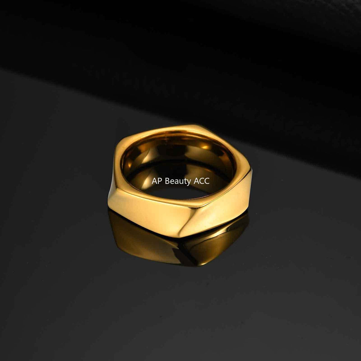 G관 - 스테인리스 스틸 오각형 반지 [RC-915] 25.10-5