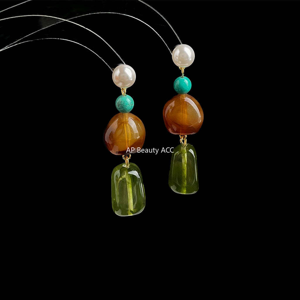 C관 - 핸드메이드 925 은침 롱 디자인 태슬 귀걸이 [6811] 25.09-4