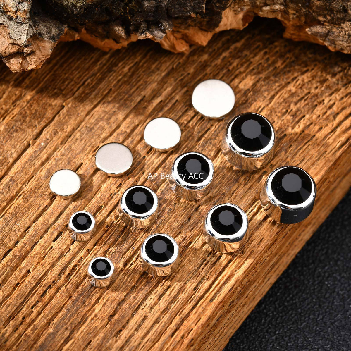 G관 - 플라스틱 소재 큐빅 귀찌 귀걸이 [ES-331] 25.12-1