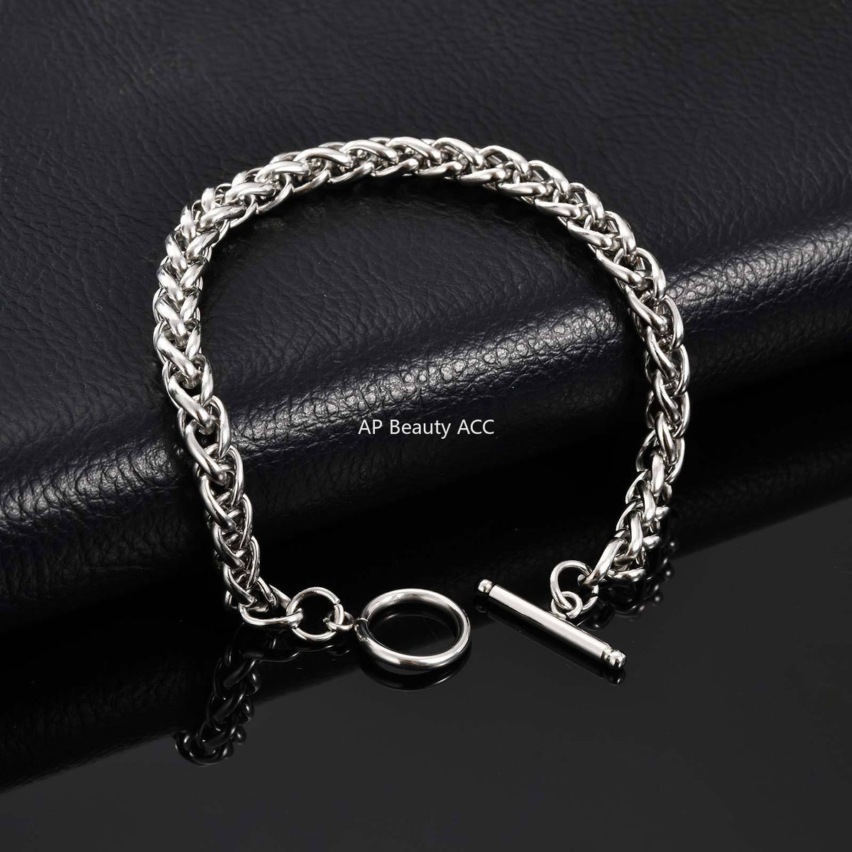 G관 - 스테인리스 스틸 체인 OT 고리 팔찌 [BR-1749] 25.12-1