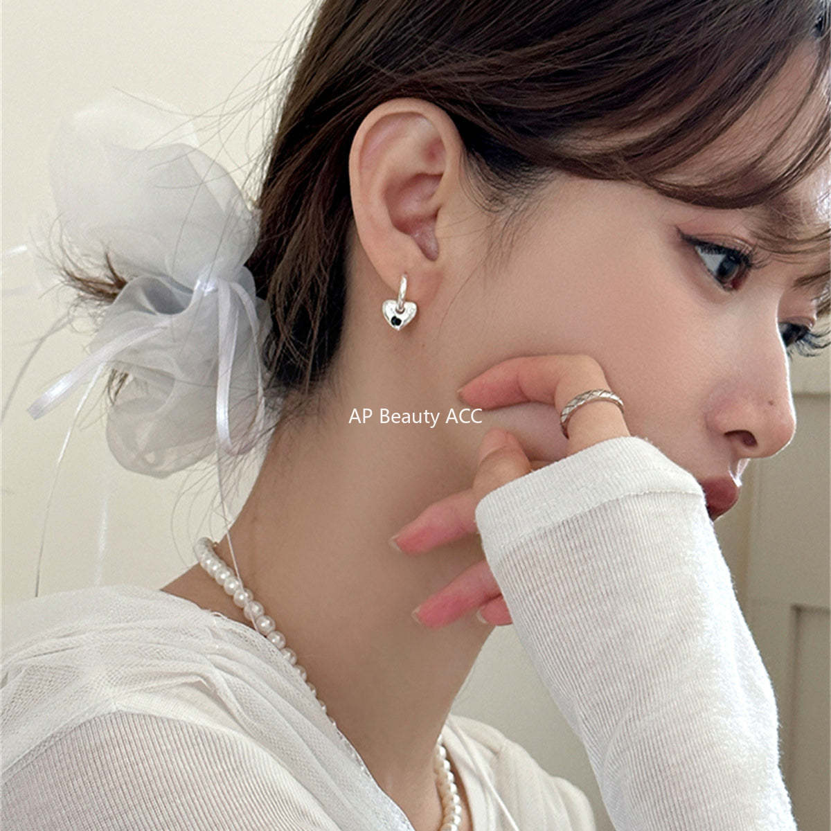 A관 - 하트 별 언밸런스 큐빅 귀걸이 [EH-3679] 25.06-4