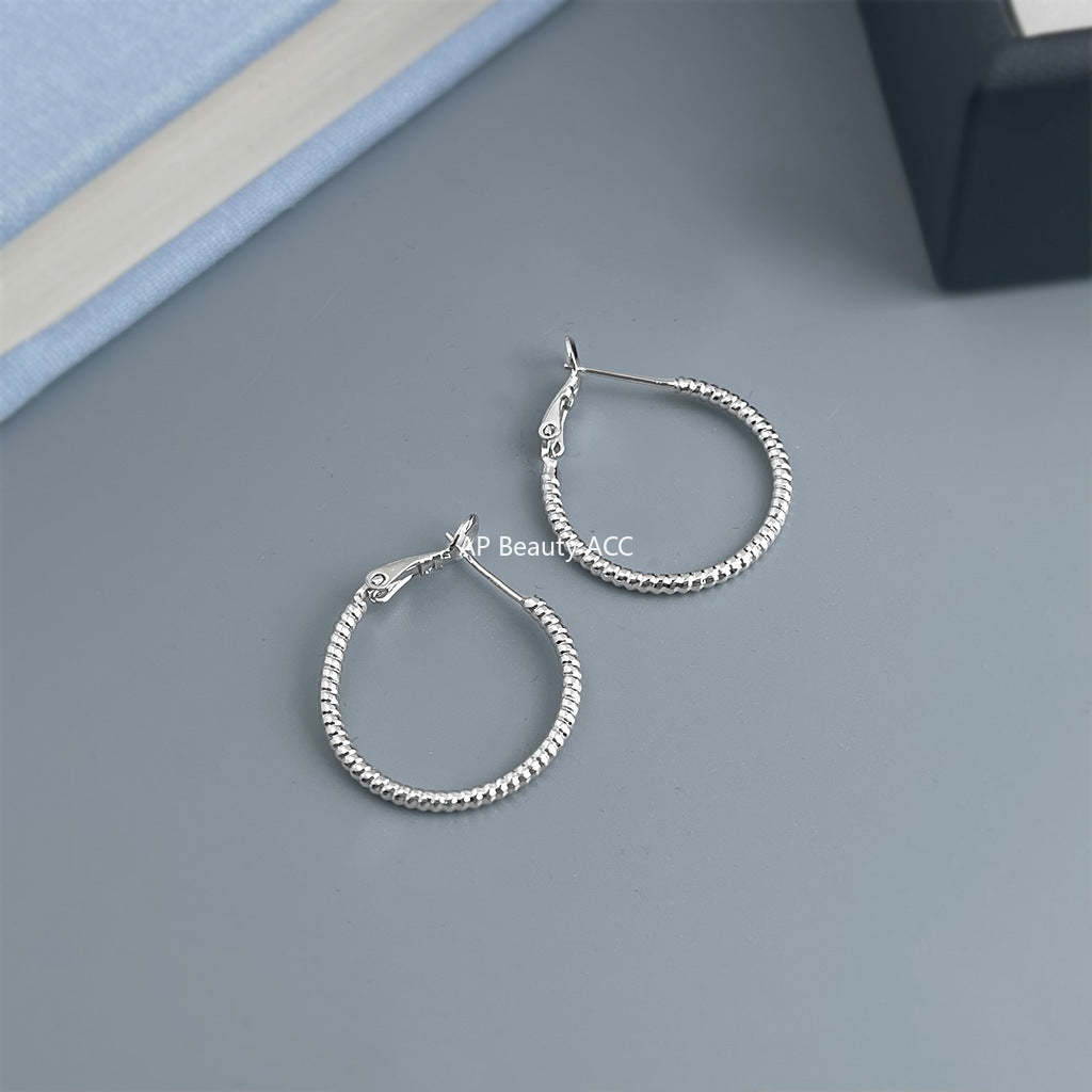 C관 - 대형 후프 링 925 은침 귀걸이 [7165-7172] 25.11-4