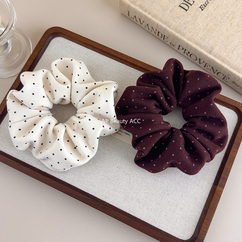 E관 - 부드러운 도트 패브릭 곱창 헤어밴드 [27581] 25.10-3