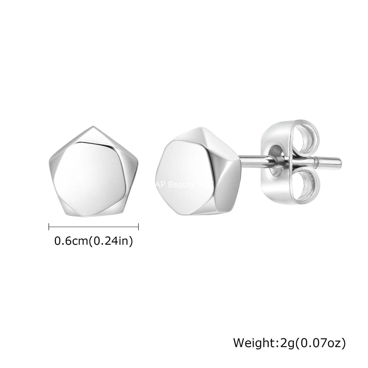 G관 - 빈티지 기어 디자인 스테인리스 스틸 귀걸이 [ES-529] 25.04-3