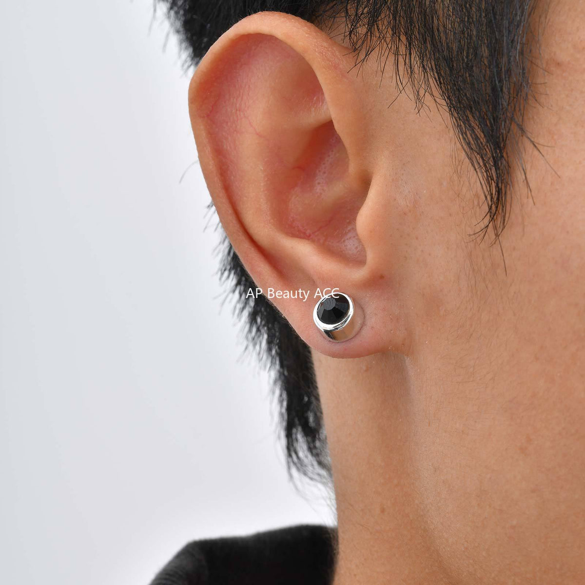 G관 - 플라스틱 소재 큐빅 귀찌 귀걸이 [ES-331] 25.12-1