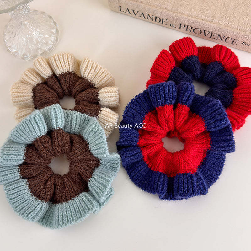 E관 - 투톤 컬러 니트 울 곱창 헤어밴드 [27516] 25.09-4