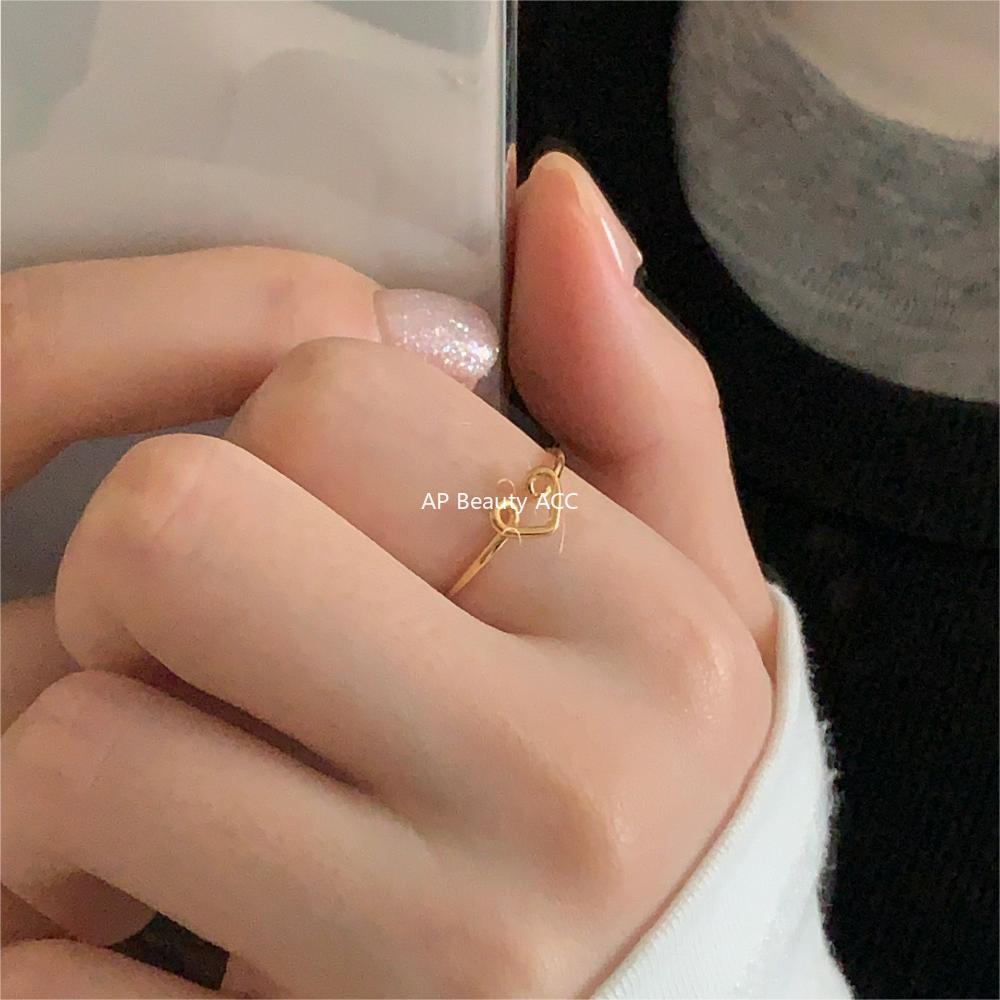 F관 - 925 실버 하트 오픈형 반지 [J2000] 24.05-4