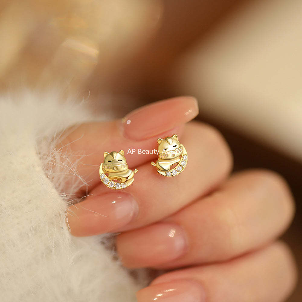 B관 - 925 실버 달 말 디자인 목걸이 팔찌 귀걸이 [YC3353N_1 YC7046E_1 YC4915SL_1] 25.12-1