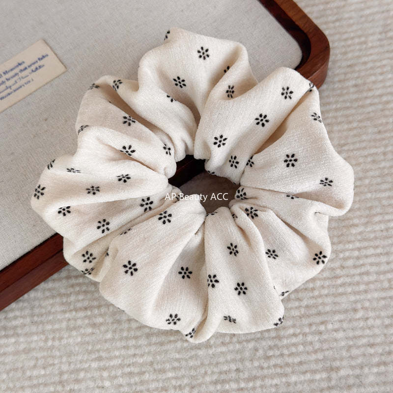 E관 - 코듀로이 미니 꽃무늬 프린팅 곱창 헤어밴드 [27806] 25.12-3