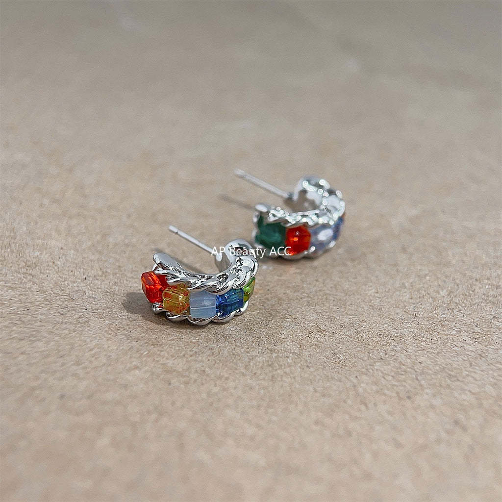 C관 - 인스타 감성 큐빅 디테일 감각적 귀걸이 [4221] 24.06-2