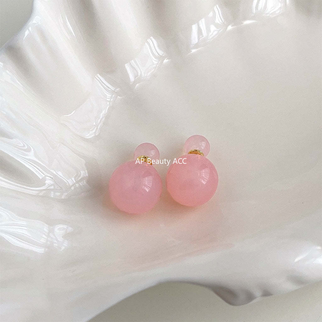 C관 - 사탕색 컬러 귀걸이 은침 귀걸이 [4108-4111] 24.05-3