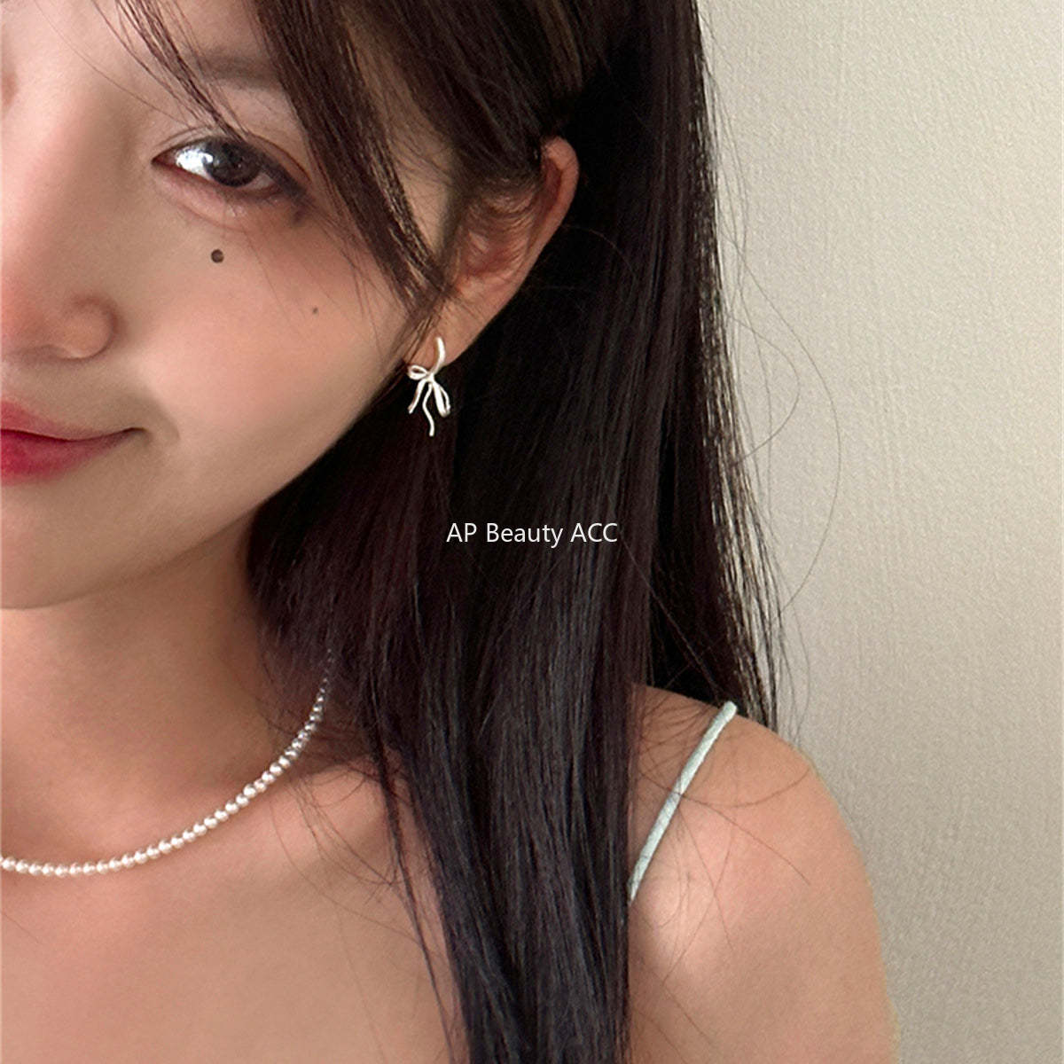 A관 - 무광 리본 은침 링형 귀걸이 [EH-3250] 24.10-1