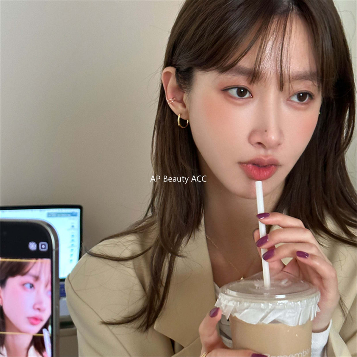 A관 - 925 은침 정형 심플 링 스터드 귀걸이 [EH-1754.SJ] 25.12-3