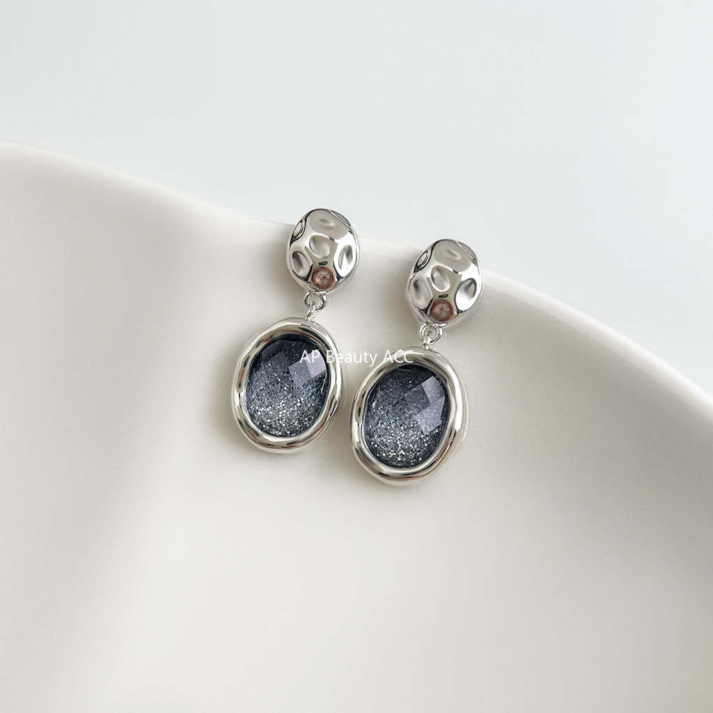 C관 - 925 은침 핸드메이드 별 디자인 원형 드롭 귀걸이 [6944] 25.10-4
