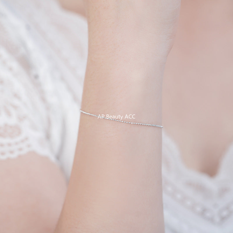 B관 - 925 실버 슬림 비즈 팔찌 [YC4933SL_1] 25.10-2