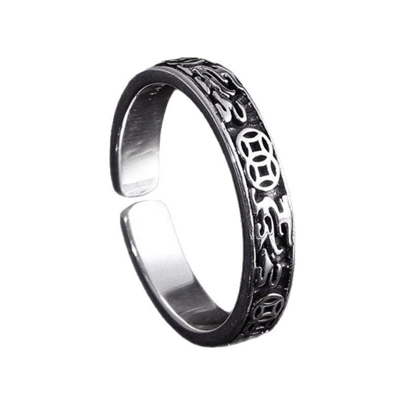 G관 - 재물복 비휴 디자인 오픈형 반지 [J2673] 25.11-4