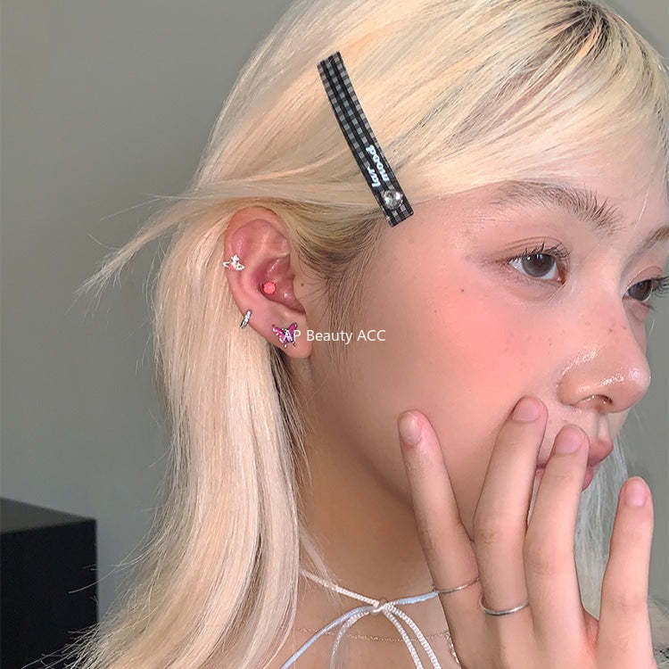 A관 - 925 은침 나비 디자인 피어싱 귀걸이 [EH-4126] 25.10-5