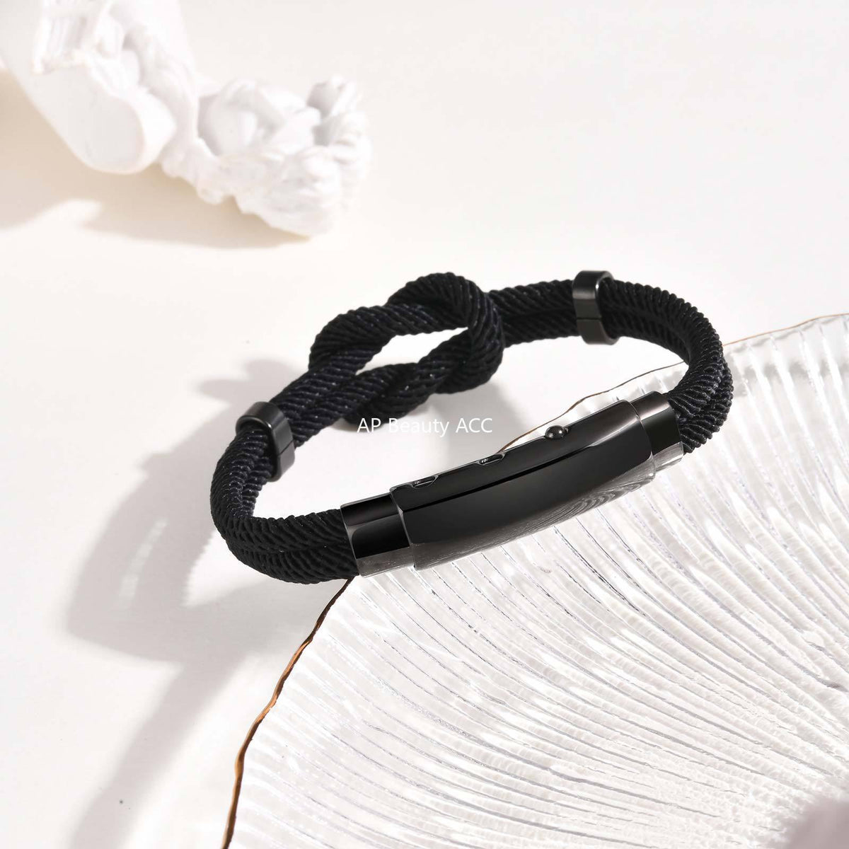 G관 - 스테인리스 스틸 로프 매듭 디자인 버클 팔찌 [BL-739] 25.11-2