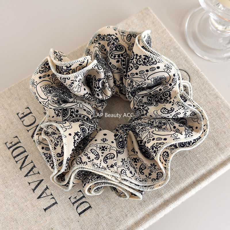 E관 - 빈티지 페이즐리 패턴 패브릭 곱창 헤어밴드 [27579] 25.10-3