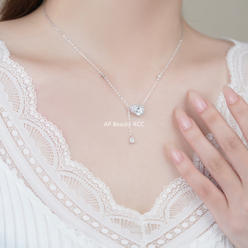 B관 - 999 실버 호리병 큐빅 펜던트 드롭 목걸이 [YC3103N_1] 25.11-2