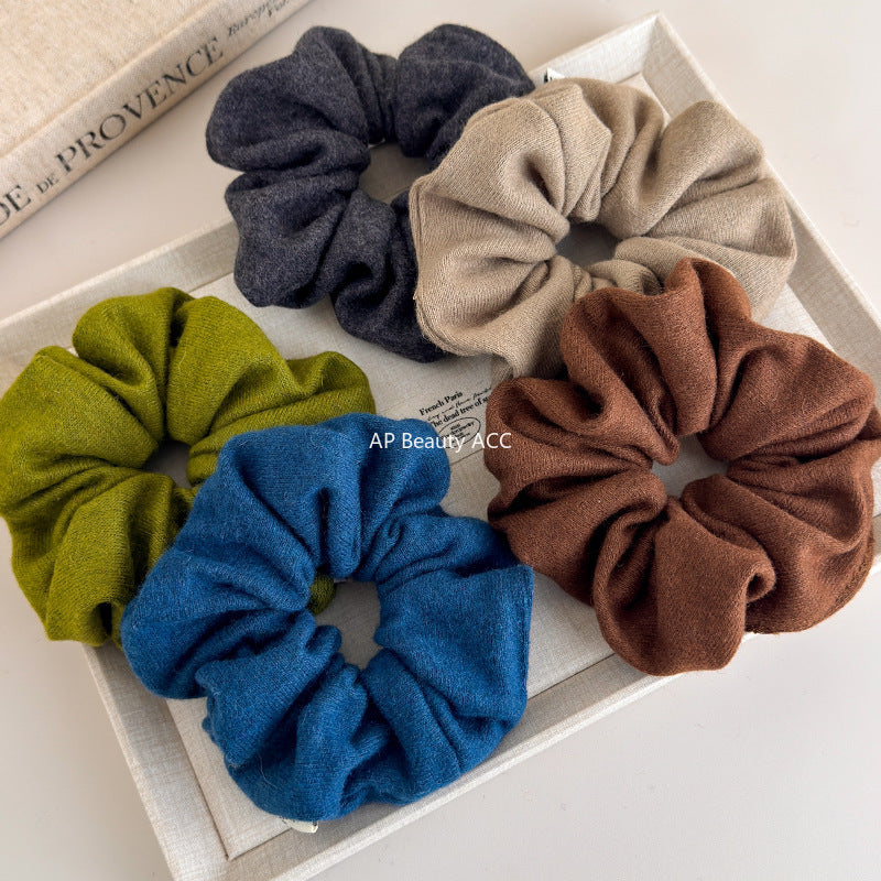 E관 - 부드러운 니트 단색 대형 곱창 헤어밴드 [27576] 25.10-3