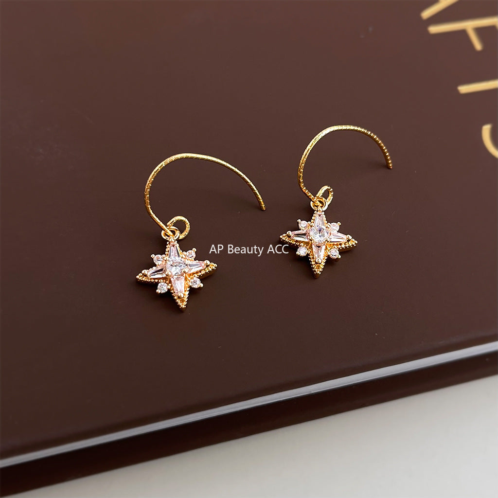 C관 - 핸드메이드 미니 큐빅 별 모양 후크 귀걸이 [7066] 25.11-2