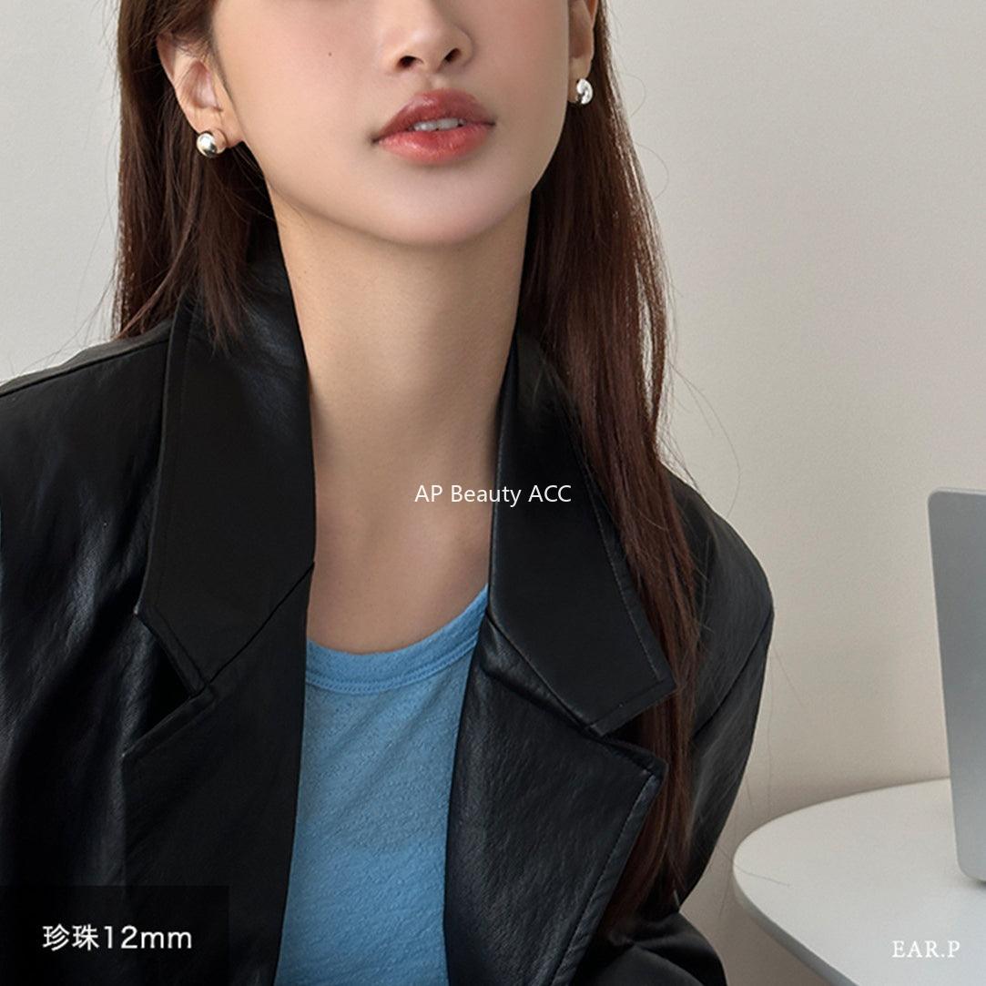 A관 - 925 은침 실버 볼 미니멀 귀걸이 [EH-2650] 24.03-2