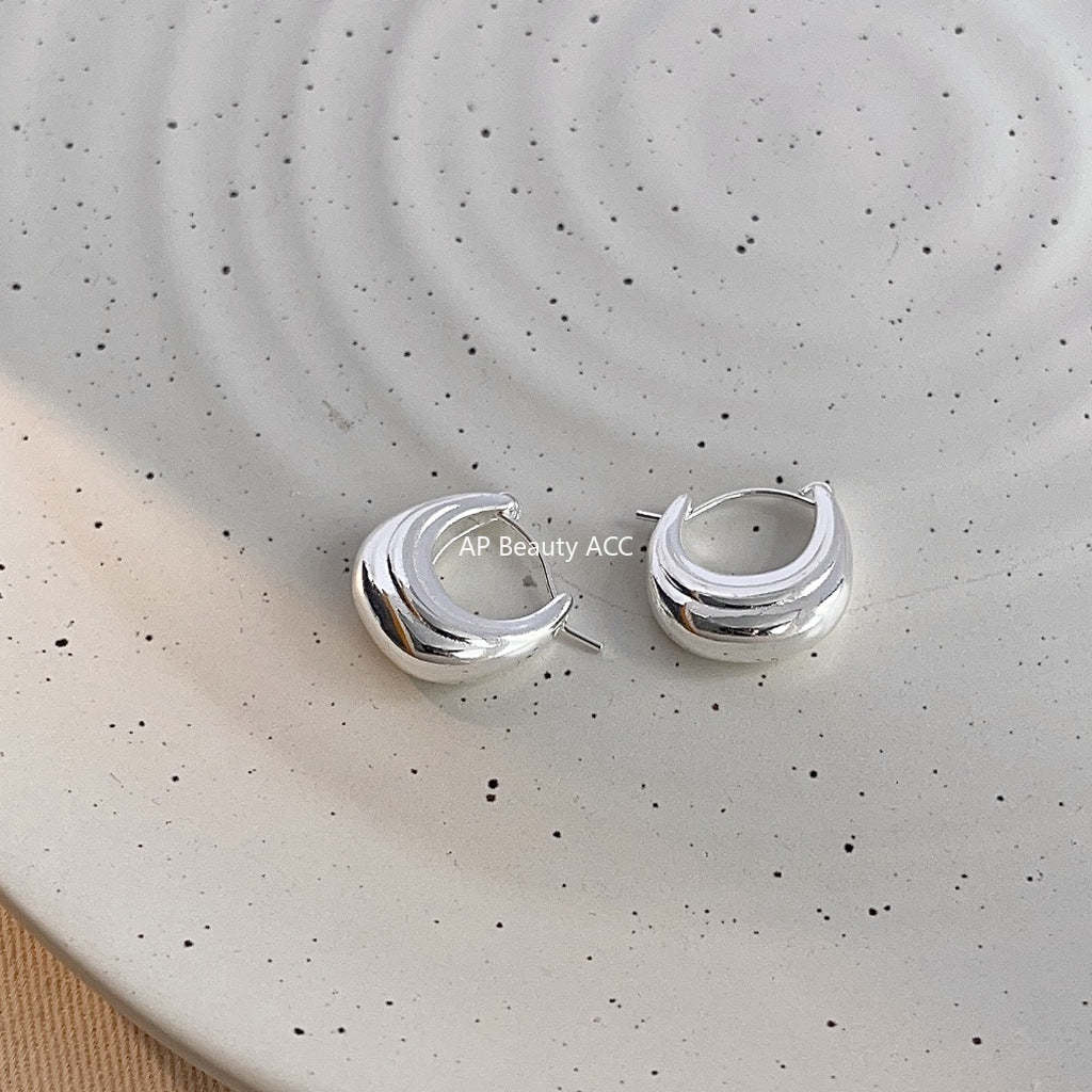 C관 - 개성 있는 고급스러운 기하학적 귀걸이 14K 도금 귀걸이 [3741-3742] 24.04-4