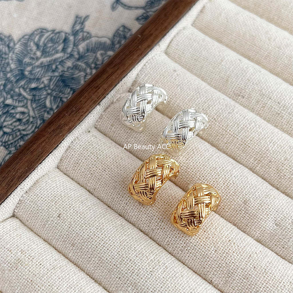 C관 - 기하학 뚫림 세련된 귀걸이 [4450-4451] 24.07-2