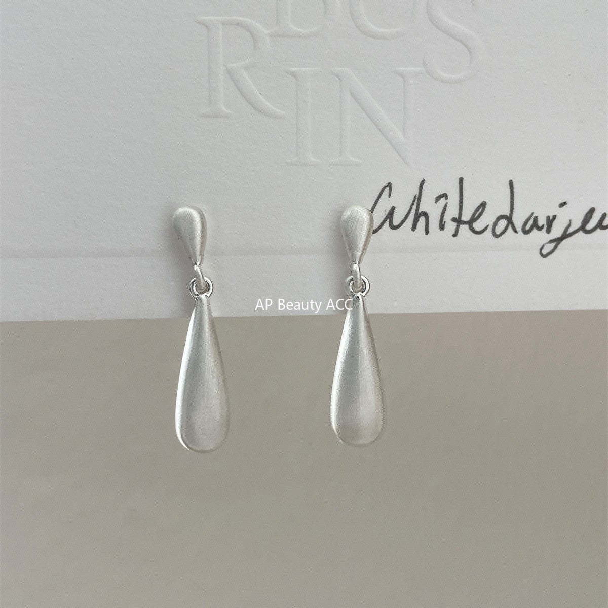 A관 - 샌딩 드롭 물방울 디자인 귀걸이 [EH-4104] 25.10-4