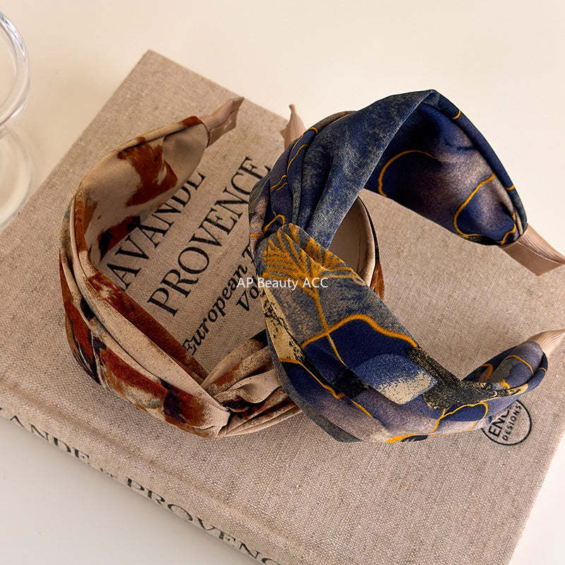 E관 - 패브릭 와이드 꼬임 머리띠 [27494] 25.09-4