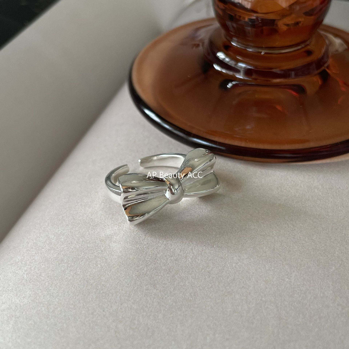 F관 - 925 실버 리본 디자인 반지 [J1894] 25.12-3