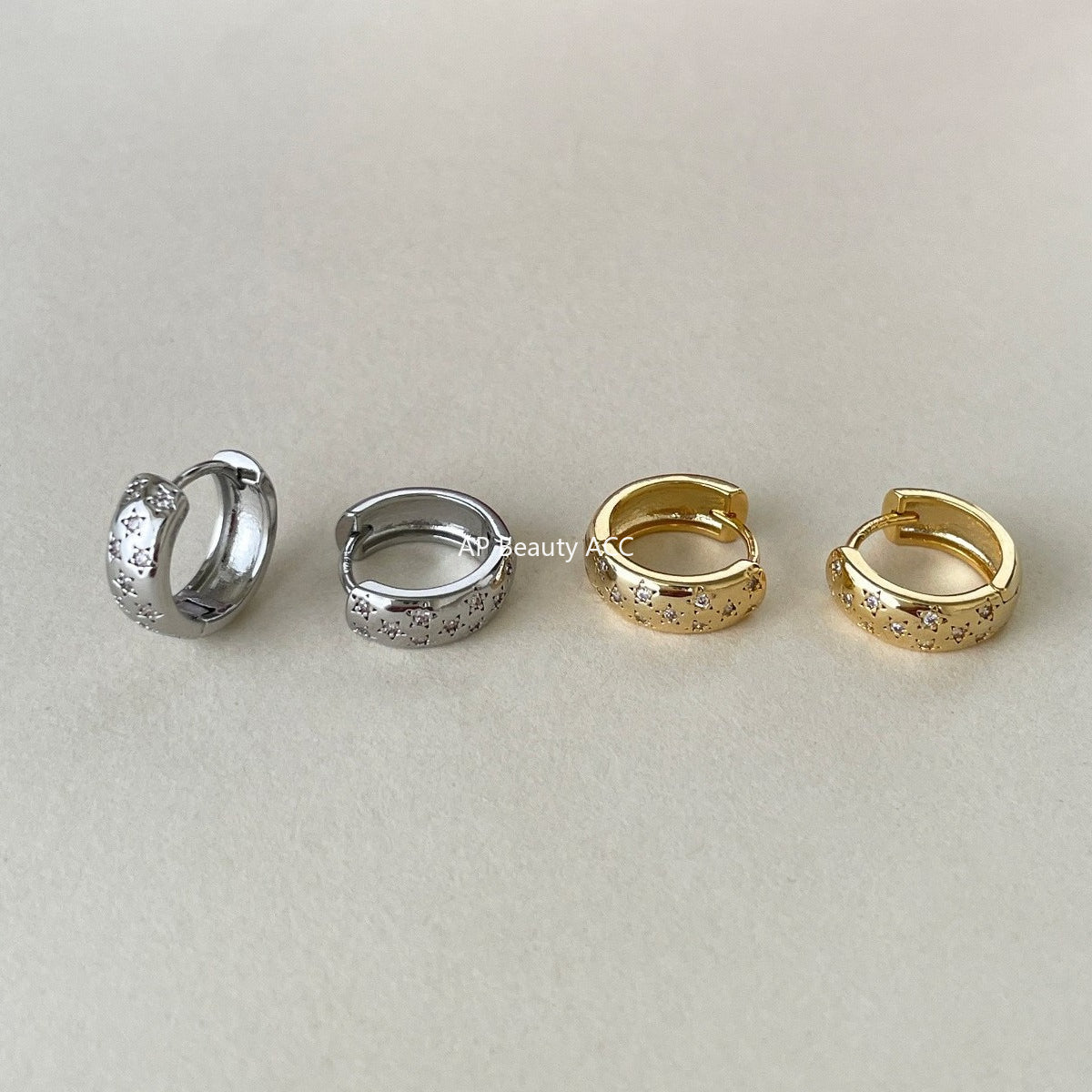 A관 - 925 은침 별 큐빅 귀걸이 [EH-4031] 25.10-3