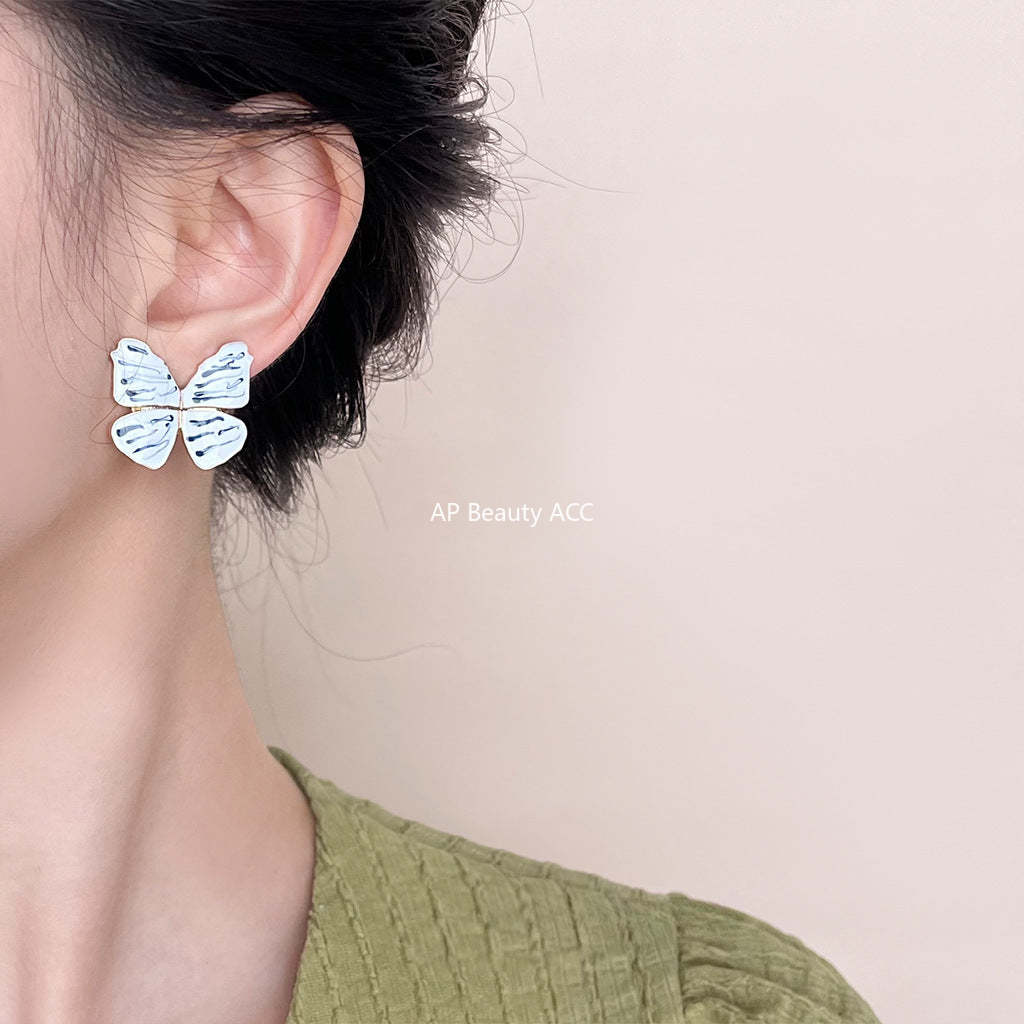 C관 - 청화백자 디자이너 독창적 인스타 감성 14K 도금 귀걸이 [4473-4476] 24.07-2