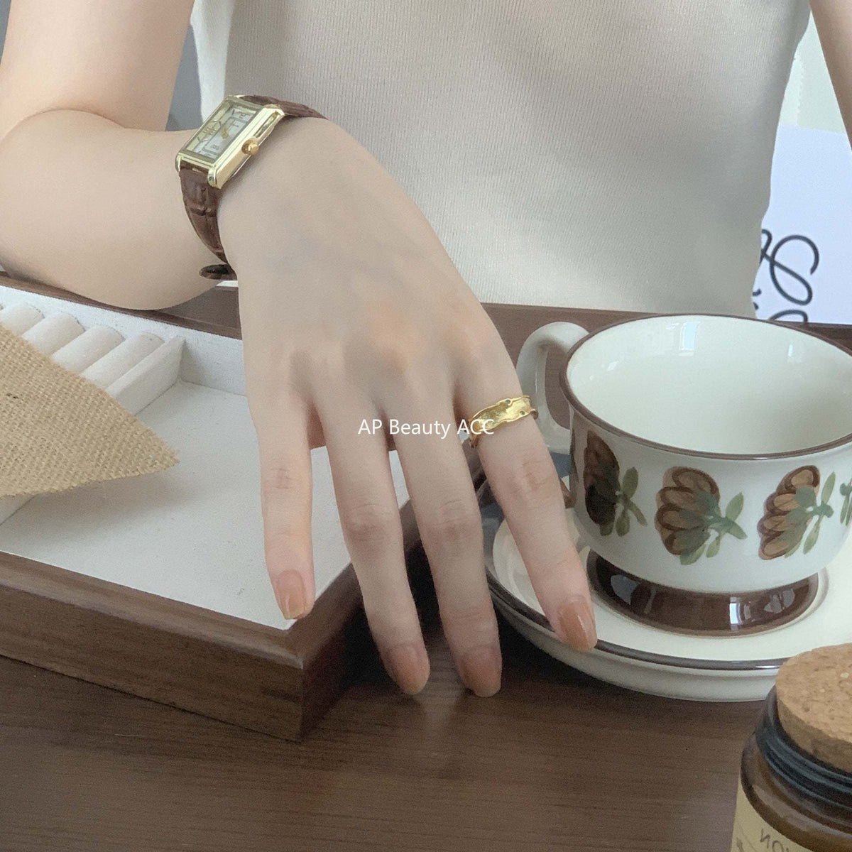 F관 - 925 실버 비정형 디자인 반지 [J1496] 25.12-3