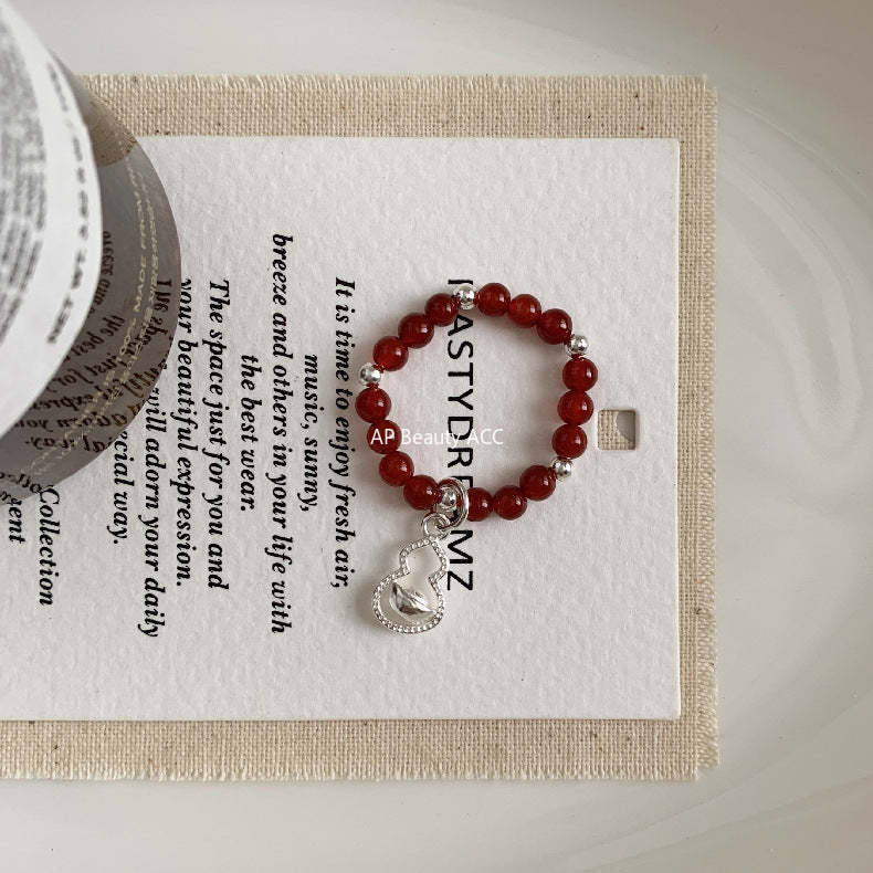 A관 - 아게이트 칼세도니 담수진주 비즈 925실버 반지 [RA] 25.11-4