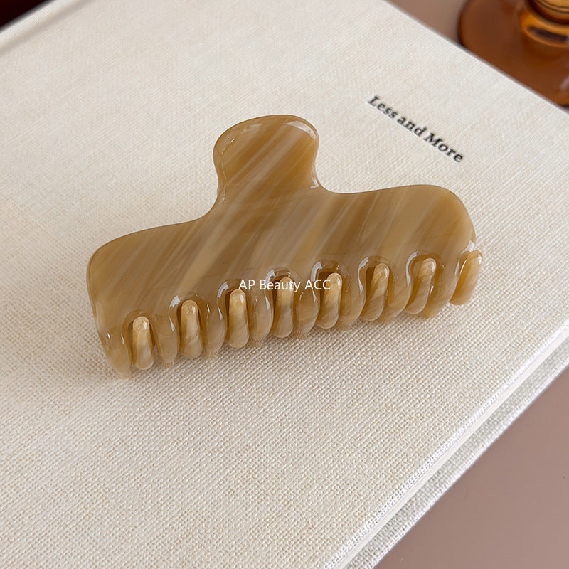 E관 - 컬러 아세테이트 올림머리 대형 집게핀 [27550] 25.10-1