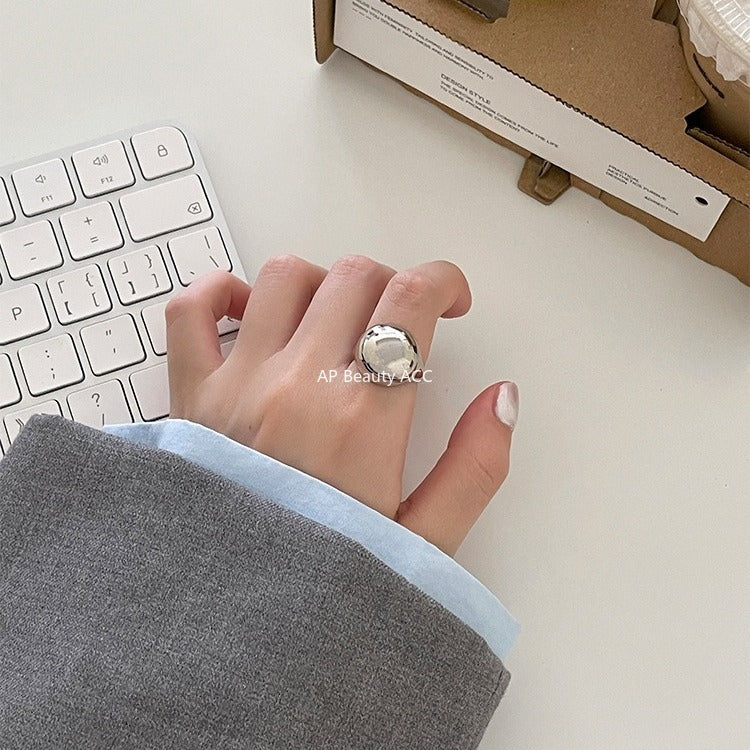 A관 - 매끈한 볼드 디자인 오픈형 반지 [JZ-0721] 25.11-1