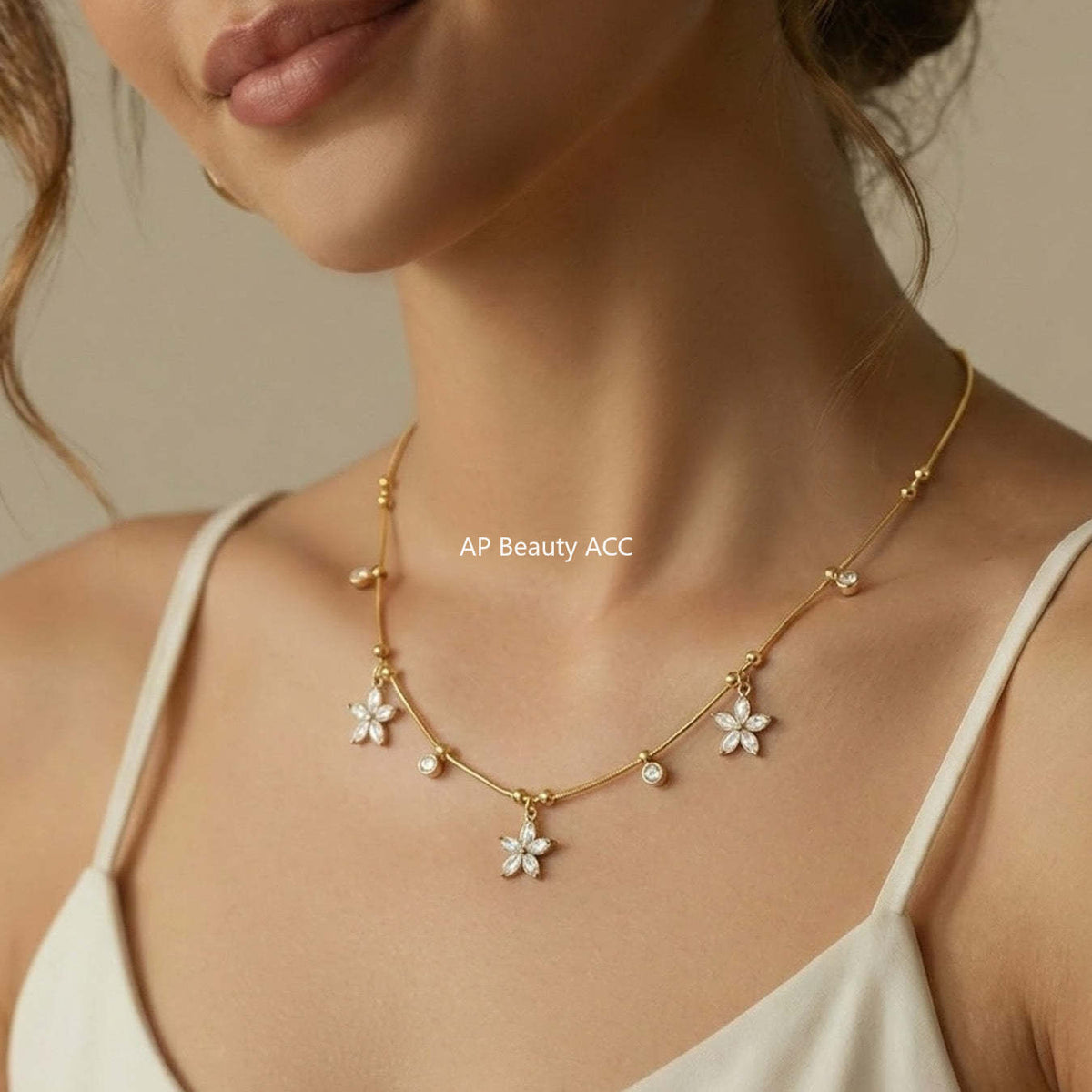 D관 - 스테인리스 스틸 18K 도금 큐빅 하트 날개 펜던트 목걸이 반지 [TXP523] 25.12-3