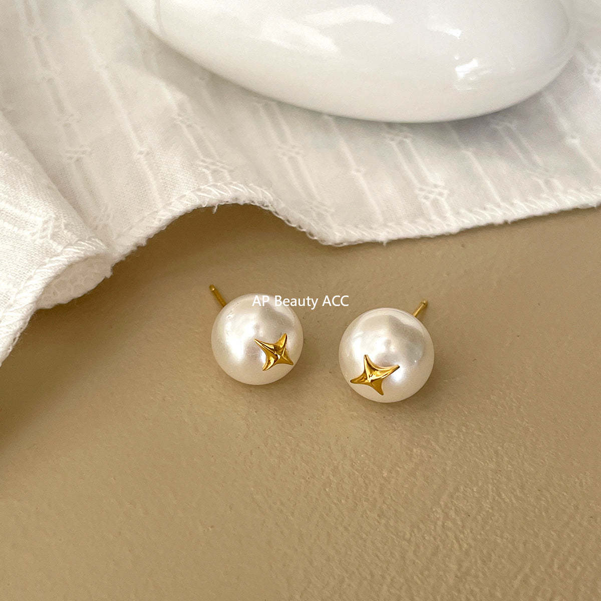 A관 - 925 은침 진주 별 스터드 귀걸이 [EH-3997] 25.10-2