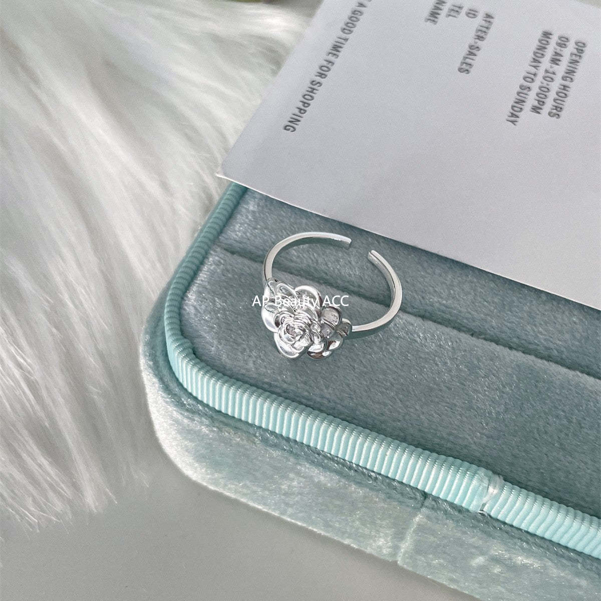 A관 - 925 실버 빅 플라워 모양 오픈형 반지 [JZ-0711] 25.09-4