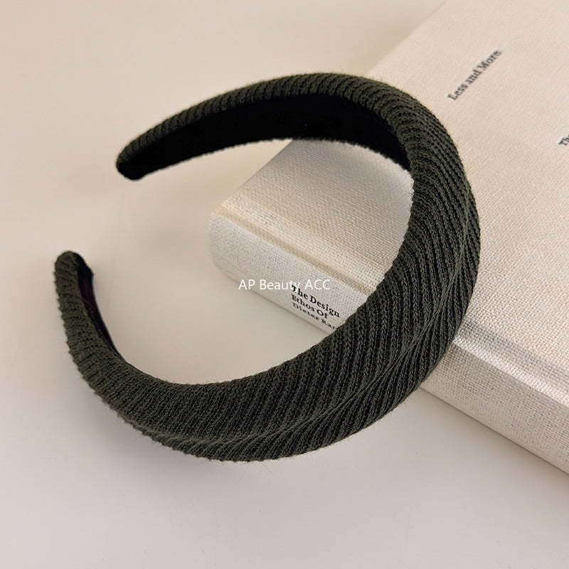 E관 - 컬러 니트 울 스펀지 머리띠 [27502] 25.09-4