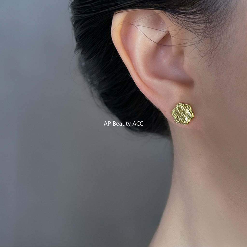 C관 - 18K 골드 도금 925 은침 스터드형 귀걸이 [6818-6825] 25.09-4